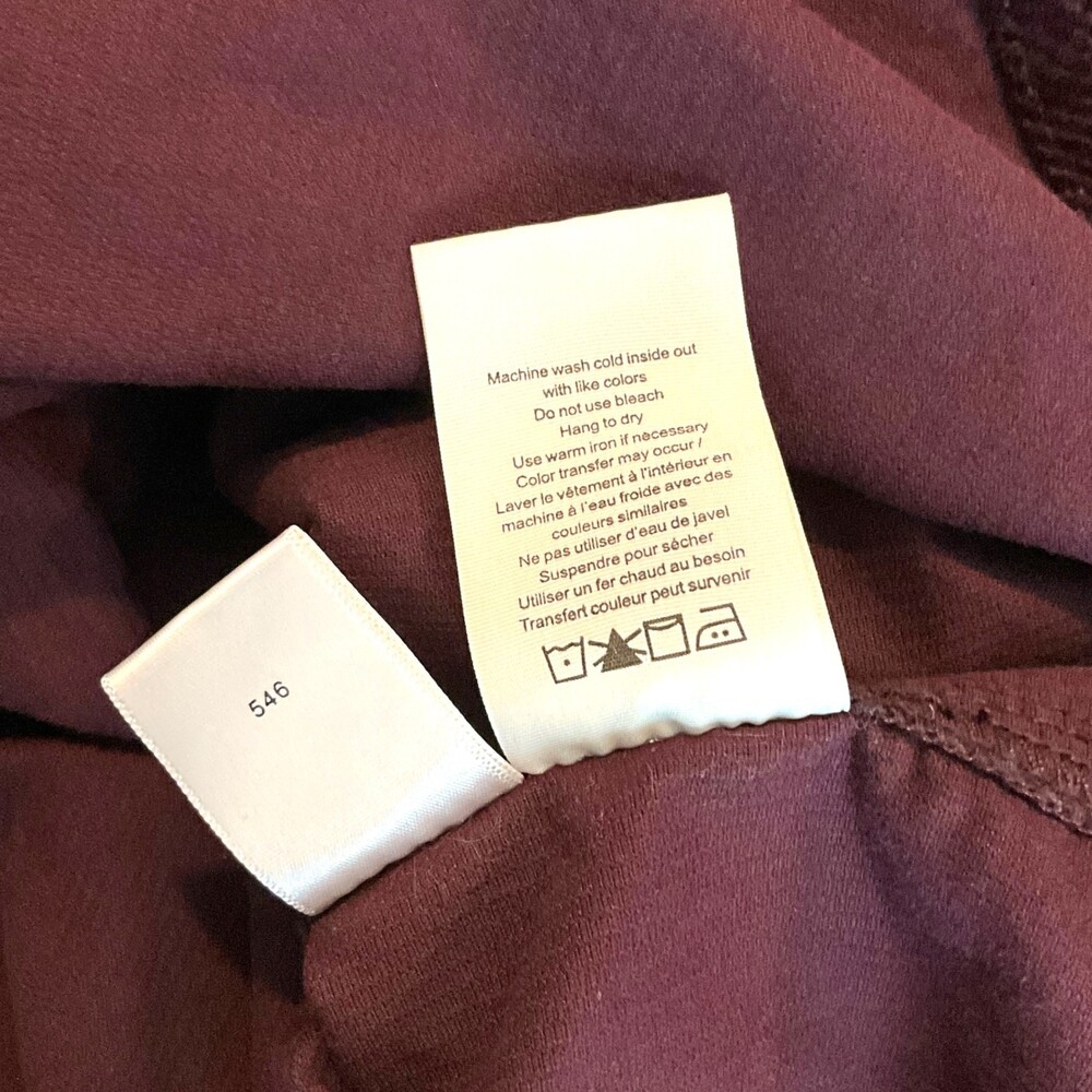 rag & bone Lory Corduroy Shirt Jacket Burgundy Shacket Oversized Size Small S - Picture 10 of 10